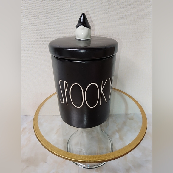 Rae Dunn Other - Rae Dunn Black Ceramic Spooky Jar with Lid